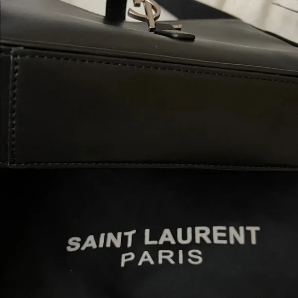 Saint Laurent Black & Silver Handbag - Picture 6 of 12